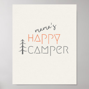 mamas lyckliga camper. Poster & Tryck