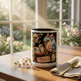 Mamas mysiga rede Svart mugg