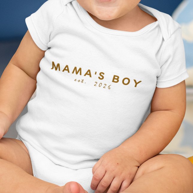 Mamas Pojke Est. År T Shirt (Skapare uppladdad)