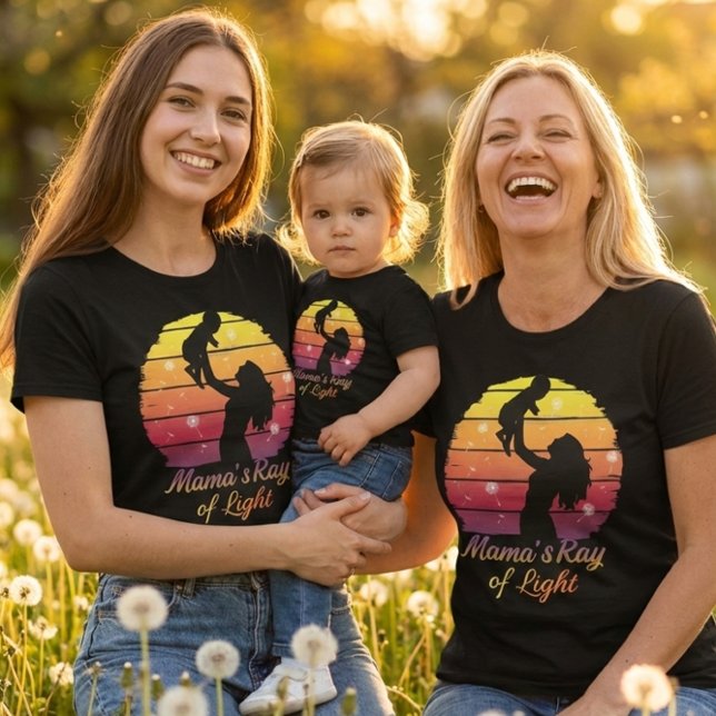 Mama's Ray of Light Sunset Silhouette T Shirt (Skapare uppladdad)