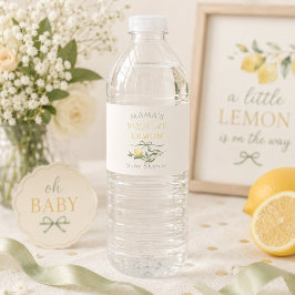 Mamas Squeeze Citron Citrus Babyfirande Vattenflaska Etikett