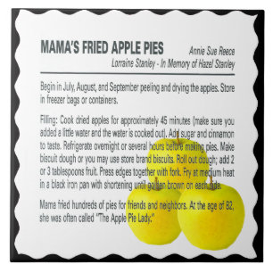 MAMAS STEKAS APPLE PAJ KAKELPLATTA