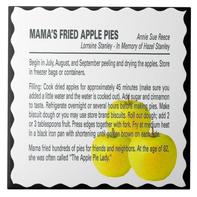 MAMAS STEKAS APPLE PAJ KAKELPLATTA (Framsidan)