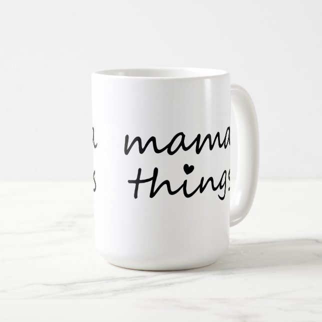 Mamasa Först Mors Dag Ny Mamma Kaffemugg (Framsida höger)
