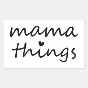 Mamasaak Första Mors Dag Ny Mamma Rektangulärt Klistermärke