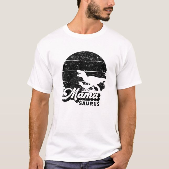 Mamasaurus Dino Mamma Dinosaur Family Mamma Dino M T Shirt (Framsida)