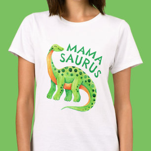 Mamasaurus Dinosaur Mamma, födelsedagspojken T Shirt