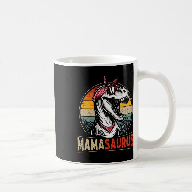 Mamasaurus Dinosaur Mamma För Mors Dag Jul  Kaffemugg (Höger)