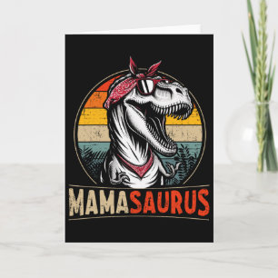 Mamasaurus Dinosaur Mamma För Mors Dag Jul  Kort