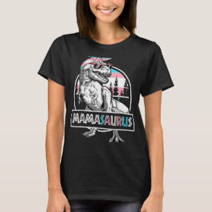 Mamasaurus Dinosaur Mamma Saurus Protect Trans Kid T Shirt