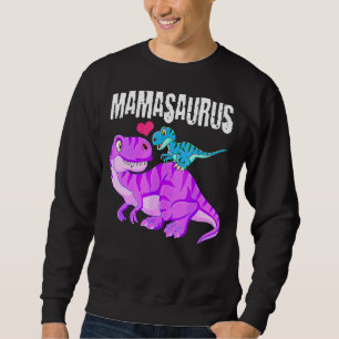 Mamasaurus Dinosaur Rex Mors dag för Mamma Graph Lång Ärmad Tröja
