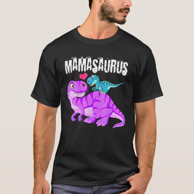 Mamasaurus Dinosaur Rex Mors dag för Mamma Graph T Shirt (Framsida)