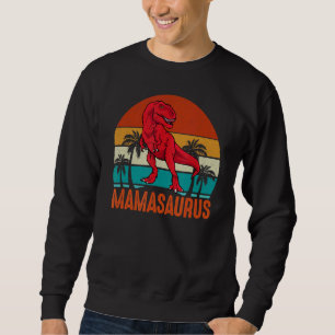 Mamasaurus Dinosaur Rex Mors dag Momma Mamma Lång Ärmad Tröja