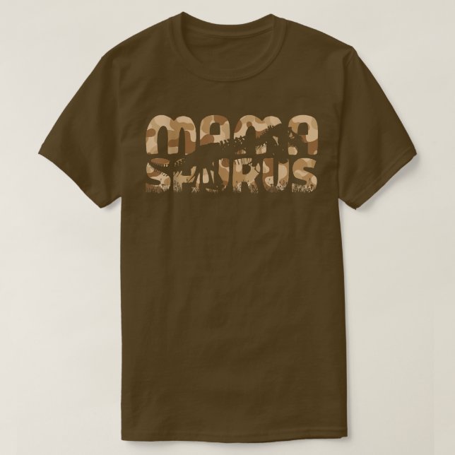 Mamasaurus Dinosaur Skeleton Camo Mamma Saurus Mot T Shirt (Design framsida)