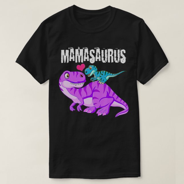 Mamasaurus Dinosaur t Rex Mor Day for Mamma Gift Shirt (Design framsida)