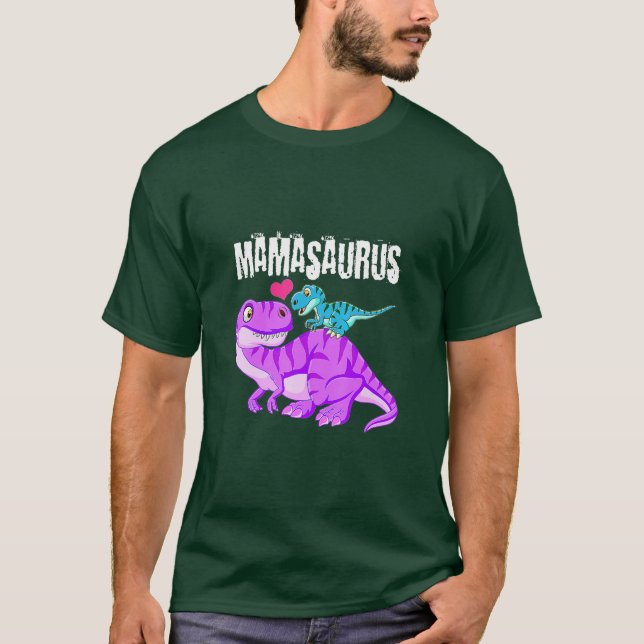 Mamasaurus Dinosaur t Rex Mor Day for Mamma Gift Shirt (Framsida)