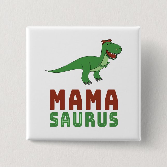 Mamasaurus Dinosaur Tyrannosaurus Rex Mors dag Knapp (Framsida)