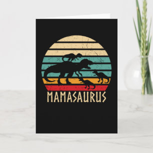 Mamasaurus Funny Mors dag Dinosaur Mamma Kort