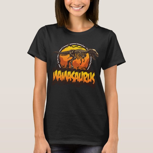 Mamasaurus Funny T Rex Dinosaur Mamma saurus Famil T Shirt (Framsida)