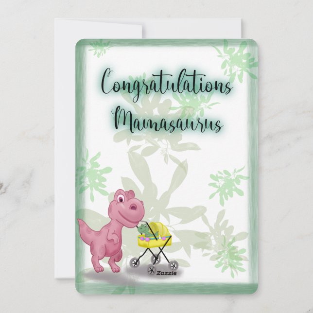 Mamasaurus Julkort (Baksida)