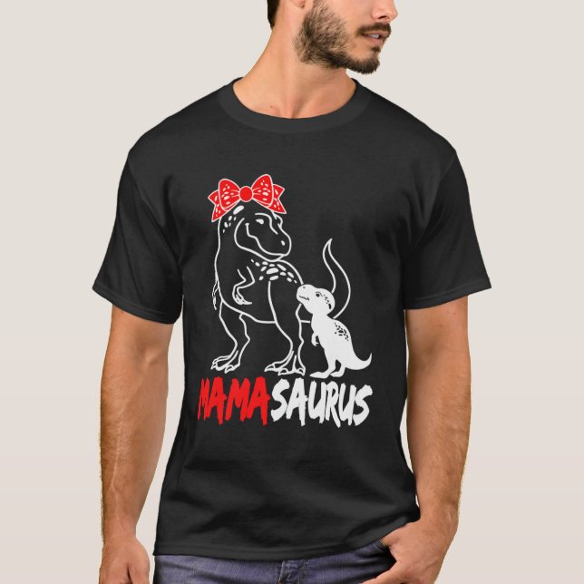 Mamasaurus Mama Rex Dinosaur Mother s Day T Shirt (Framsida)