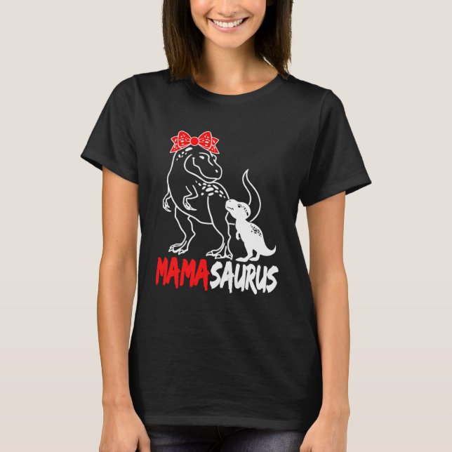 Mamasaurus Mama Rex Dinosaur Mother s Day T Shirt (Framsida)