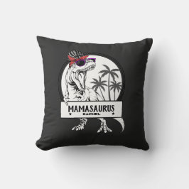 Mamasaurus Mamma T rex Dino Funny, eget namn Kudde