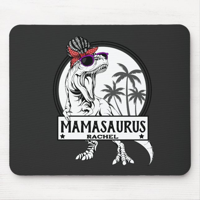 Mamasaurus Mamma T rex Dino Funny, eget namn Musmatta (Framsidan)