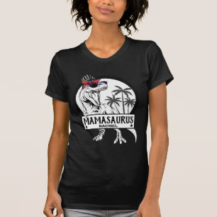 Mamasaurus Mamma T rex Dino Funny, eget namn Shirt