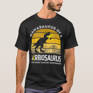 Mamasaurus of a Warrior Childeness Cancer Awarenes T Shirt