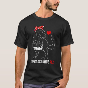 Mamasaurus Pregosaurus Rex Funny Gravid har Ki T Shirt
