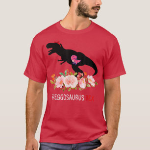 Mamasaurus Pregosaurus Rex Funny Gravid har Ki T Shirt