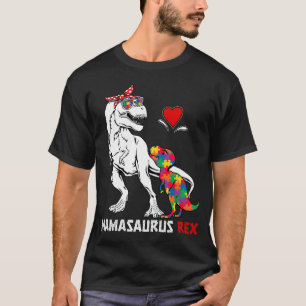 Mamasaurus Rex Autism Awareness Autistic Kids Moth T Shirt