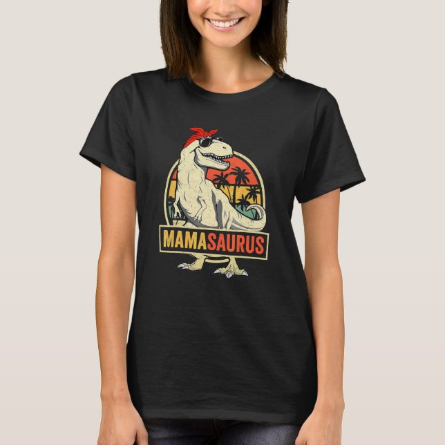 Mamasaurus Rex Dinosaur Mamma Saurus Family Matchi T Shirt (Framsida)