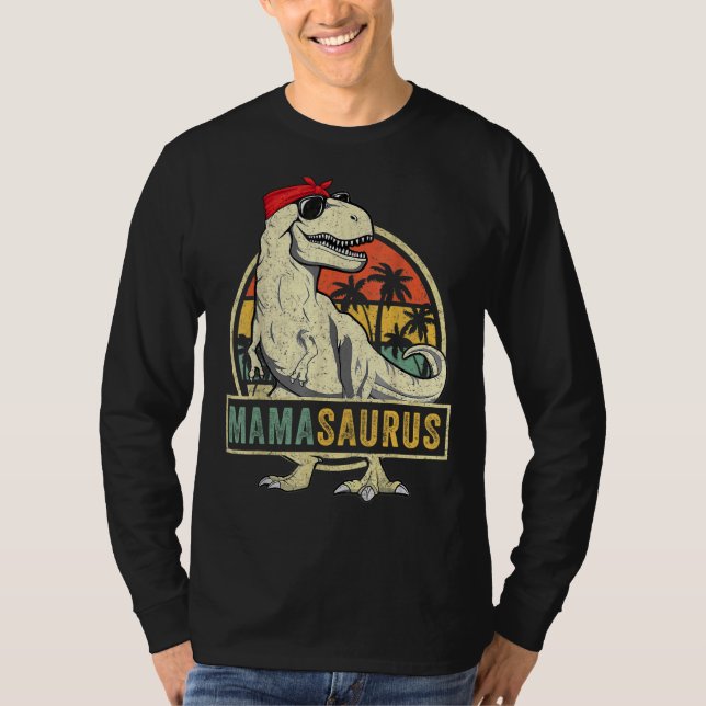 Mamasaurus Rex Dinosaur Mamma Saurus Family Matchi T Shirt (Framsida)