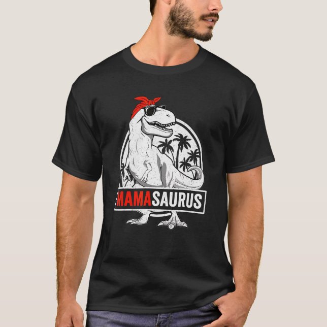 Mamasaurus Rex Dinosaur Mamma Saurus Family Matchi T Shirt (Framsida)