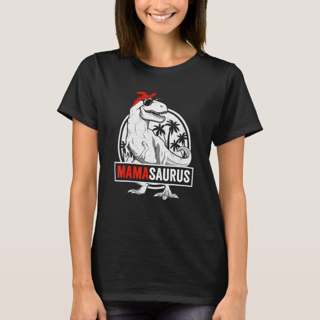 Mamasaurus Rex Dinosaur Mamma Saurus Family Matchi T Shirt (Framsida)