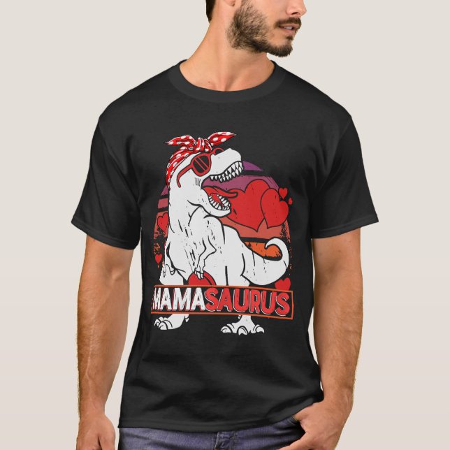 Mamasaurus rex Dinosaur Mamma Saurus Valentiness D T Shirt (Framsida)