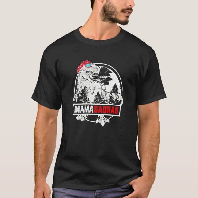 Mamasaurus Rex Mama Saurus Dinosaur Mor T Shirt (Framsida)