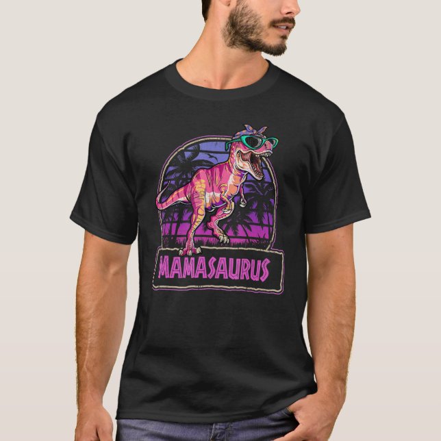 Mamasaurus Rex Mamma Saurus Women Dinosaur Family  T Shirt (Framsida)