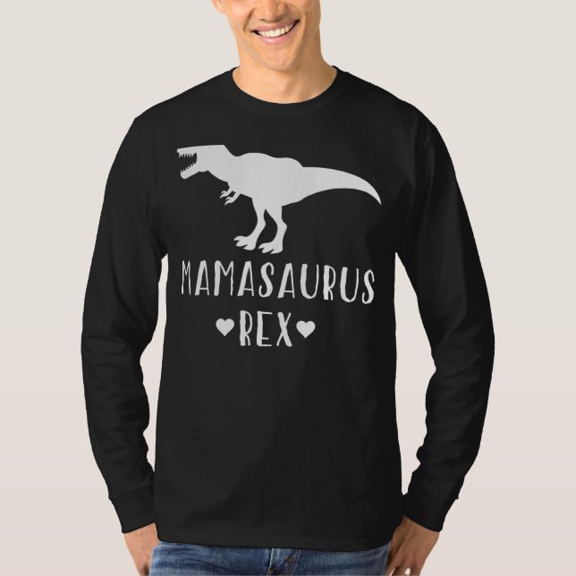 Mamasaurus Rex Mors dag Cute Mamma T Shirt (Framsida)