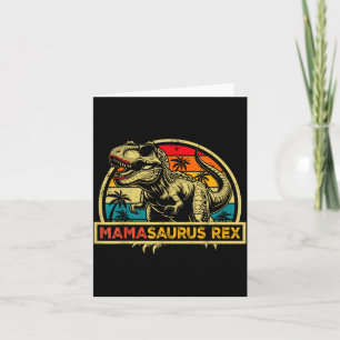 Mamasaurus Rex Trex Dinosaur Mama Saurus Rex Famil Kort