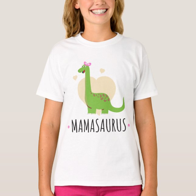 Mamasaurus Rolig Dinosaurie – Sött Present till Ma T Shirt (Framsida)