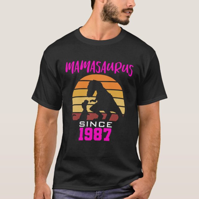 Mamasaurus since 1987 t shirt (Framsida)