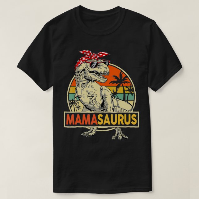 Mamasaurus T Re Dinosaur Mamma Saurus Family Match Shirt (Design framsida)