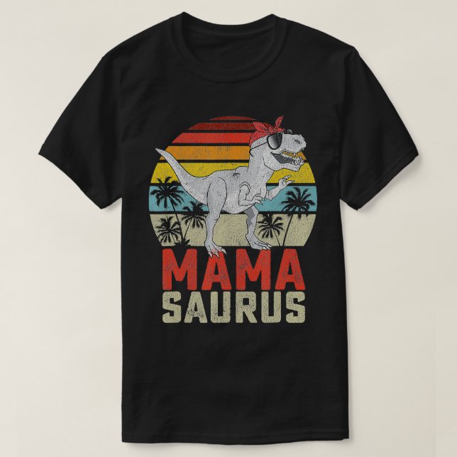 Mamasaurus T Re Dinosaur Mamma Saurus Family Match T Shirt (Design framsida)