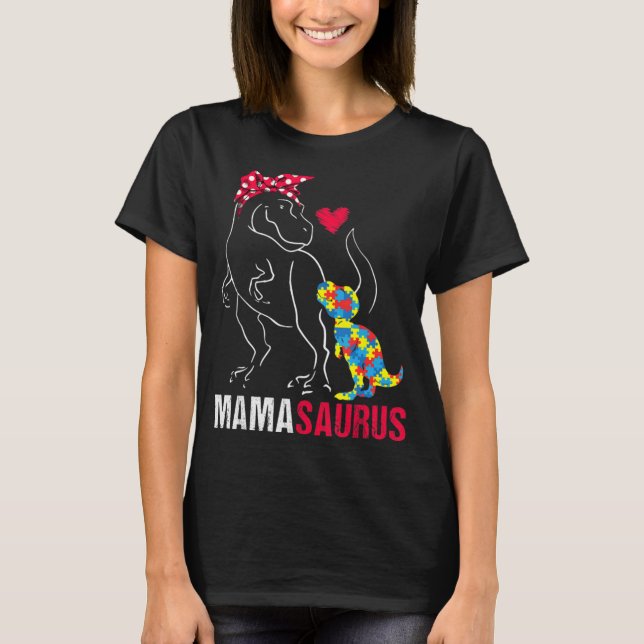 Mamasaurus T rex Dinosaur Clothing Gifts. Funny mo T Shirt (Framsida)