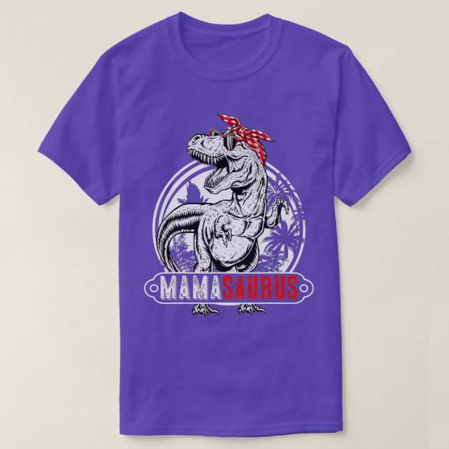 Mamasaurus T rex Dinosaur Funny Mamma Saurus Mor Shirt (Design framsida)