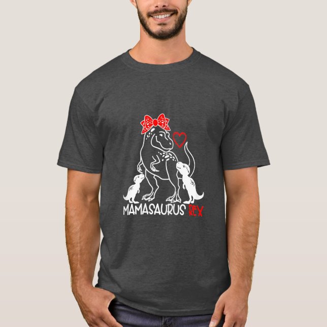 Mamasaurus T Rex Dinosaur Funny Mamma Saurus Mor T Shirt (Framsida)