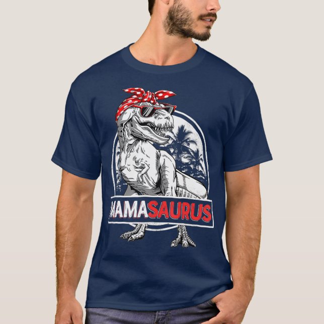 Mamasaurus T rex Dinosaur Funny Mamma Saurus T Shirt (Framsida)